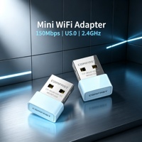 Adaptador WiFi USB Externo Mini de 150Mbps, Sin Controladores, 2.4GHz IEEE802.11n, Tarjeta de Red Inalámbrica para Computadora de Escritorio y Portátil, en Stock