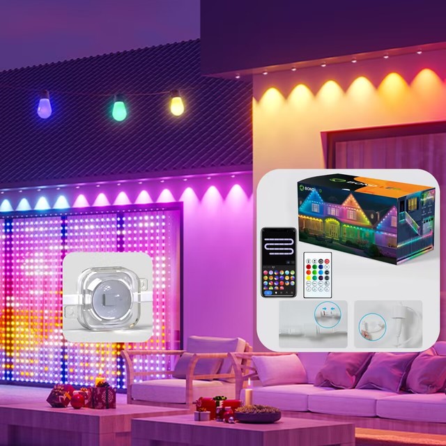 Led Smart Pixel Rgb Light Permanent Outdoor Christmas Lights