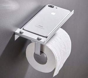 Modern Design Stainless Steel Eco-Friendly Wall Mounted Industrial Bathroom Hotel Funny Tissue Toilet Paper Holder - Product Image 2