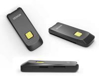Lecteur-graveur de cartes multi-cartes externe USB2.0 Type C compact en ABS pour POS, ATM et téléphone portable