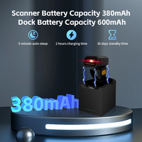JR-Escáner de código de barras inalámbrico para Bluetooth, dispositivo portátil 1D, 2D, CMOS, anillo, USB, impermeable, a prueba de caídas, para logística