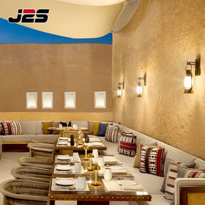 Juego de <span class=keywords><strong>Muebles</strong></span> de Exterior para Restaurante J2S, Diseño Moderno de 4 Plazas, Asientos de Patio, Sillas de Comedor de Cuerda Resistentes a la Intemperie - Product Image 3