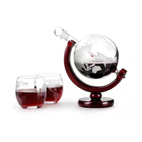 Decantador de Whisky JM Gifts de Alta Calidad, de Vidrio Borosilicato de Lujo, con Tapón, para Brandy, Vodka y Whisky, en Venta