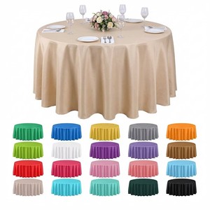 Nappe Ronde Blanche Élégante Personnalisée en Polyester pour Vente en Gros – Qualité Supérieure, Couleur Unie, Idéale pour <span class=keywords><strong>Maison</strong></span>, Hôtel, Mariage - Product Image 1