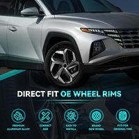 NUEVAS Llantas de Aleación de Aluminio de 19 Pulgadas, PCD 5xET5, Garantía de 365 Días, Ajuste Directo, Diseño OEM, para Hyundai Tucson 2022-2023