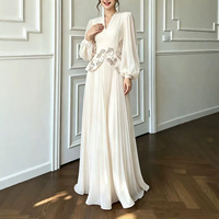 Robe de soirée perlée à la main, costume de banquet, robe de mariée, robe de fête du Ramadan, fournisseur en gros, caftan de luxe perlé à la main, coloré