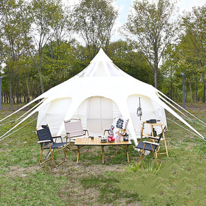 Carpa Glamping - Carpa Lotus de Tela Oxford Impermeable para Resort, Carpa de Camping para Exteriores de 4 Estaciones con Estructura Resistente - Product Image 3