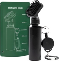 Brosse de nettoyage de balles et de clubs de golf personnalisée avec logo, brosse à eau, outil de nettoyage de golf avec clip
