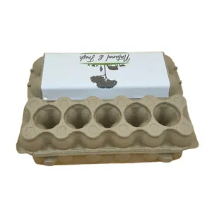 Compartimento Biodegradable para huevos, 12 compartimentos