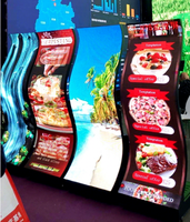 Pantalla LED Flexible para Interiores X,X, Solución Personalizada, Módulo LED Curvable para Medios Comerciales en Interiores