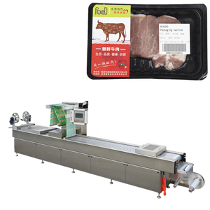 เครื่องบรรจุเนื้อวัวอัตโนมัติ, เครื่องจักรสำหรับบรรจุเนื้อสัตว์และชีส, เครื่องบรรจุภัณฑ์แบบเทอร์โมฟอร์มสำหรับอาหาร เนื้อสัตว์ และสัตว์ปี<span class=keywords><strong>ก</strong></span> ระบบ MAP - Product Image 1