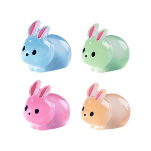 Figura de <span class=keywords><strong>Conejo</strong></span> de Resina Luminosa, Miniatura Multicolor que Brilla en la Oscuridad, Adorno de Conejito para Terrario de Musgo, Micropaisaje, Decoración de Escenas DIY - Product Image 5