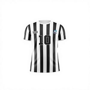 Camiseta de Fútbol Personalizada de Alta Calidad, 100% Poliéster, Secado Rápido, Uniforme Personalizado con Nombre, Número y Logotipo del Equipo para Hombre - Product Image 1