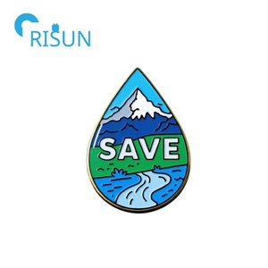 Sản xuất waterdrop hình <span class=keywords><strong>pin</strong></span> trâm tùy chỉnh mềm cứng men nước thả logo mưa thả ve áo <span class=keywords><strong>pin</strong></span> huy hiệu - Product Image 4