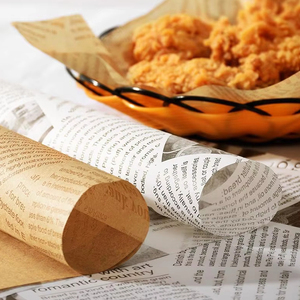 Bán buôn tùy chỉnh in cấp thực phẩm không thấm mỡ giấy một mặt <span class=keywords><strong>Baking</strong></span> giấy bọc cho bánh sandwich Bánh Mì Bánh - Product Image 6