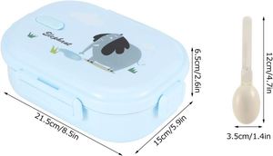 Portable Cute Bento <b>Lunch</b> Box Double Water Bottles Kids <b>Set</b> Leak Proof Microwaveable School Hiking Eco-Friendly Food Container - Product Image 2