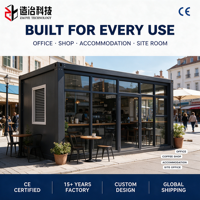 Maison conteneur préfabriquée en kit, démontable et modulaire, pour bureau de chantier et logement temporaire des travailleurs