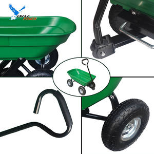 Tepsi aracı servis arabası üretici toptan kolay montajı 55L bahçe el arabası bahçe arabası kolu ile - Product Image 3