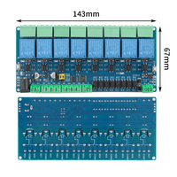 Módulo de relé Modbus-RTU 1 2 4 8 canales 10A 5V 12V 24V interruptor entrada salida optoacoplador aislamiento RS485 TTL comunicación