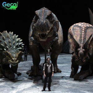 Gecai Jurassic khủng long sản xuấ<span class=keywords><strong>t</strong></span> mô phỏng khổng lồ cuộc sống thực Kích thước animatronic Robot <span class=keywords><strong>T</strong></span>-<span class=keywords><strong>REX</strong></span> Khủng Long - Product Image 6