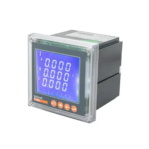 Acrel pengukur energi daya LCD Digital, pengukur energi Kwh PZ96L-E4/C multifungsi dengan komunikasi RS485