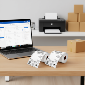 สติกเกอร์กระดาษกาวสำหรับพิมพ์ความร้อนโดยตรง ขนาด 4x6 นิ้ว จำนวน 250 แผ่น กันน้ำ เกรดเชิงพาณิชย์ สำหรับธุรกิจและการช้อปปิ้ง - Product Image 2