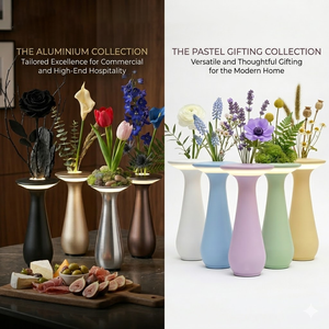 Lámpara de Mesa Inalámbrica con Base Floral, Decoración <span class=keywords><strong>para</strong></span> Oficina o Dormitorio, Regalo, Lámpara de Ambiente, IP54, Recargable, Interruptor Táctil, Regulable - Product Image 3