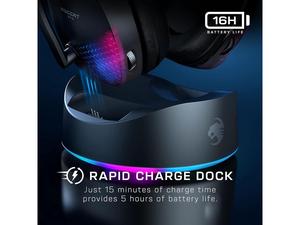 <span class=keywords><strong>ROCCAT</strong></span> Syn MAX AIR ชุดหูฟังสำหรับเล่นเกมระบบเสียง3D แบบไร้สาย RGB แบบคู่ & แบตเตอรี่ขนาด16ชม. แท่นชาร์จ - Product Image 2