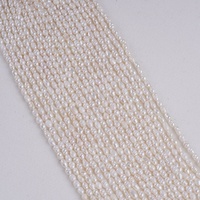 Perles de culture en forme de riz 4-5mm, perles nues filetées, perles d'eau douce roses pour la fabrication de bijoux, promotion en gros