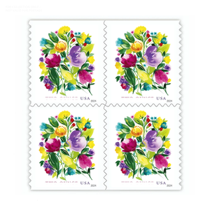 Libreta de Sellos Postales de EE. UU. 2024 Celebración Blooms, Sellos Personalizados Baratos de Estados Unidos - Product Image 6