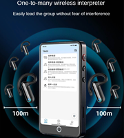 Casque audio intelligent portable professionnel HiFi sur l'oreille et sur l'oreille traducteur automatique multilingue en temps réel en 47 langues