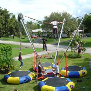 Juego <span class=keywords><strong>de</strong></span> trampolín inflable Bungee para 4 personas con máquina <span class=keywords><strong>de</strong></span> Control extraíble Castillo inflable <span class=keywords><strong>de</strong></span> entretenimiento al aire libre - Product Image 5