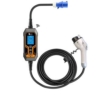 Cargador de Vehículos Eléctricos Solar de 7KW, Fase 3, con Control por Aplicación, Nuevo FYE02 Naranja - Product Image 1