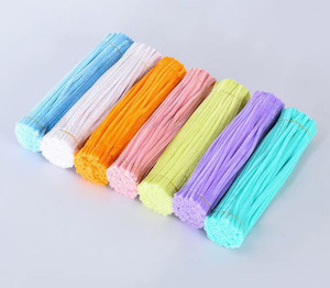 Creative Thicken Assorted Colors Chenille <strong>Stem</strong> Fuzzy Wire Art Supplies for DIY Arts Craft Kit Tinsel <strong>Stem</strong> 6mm*300mm <strong>Pipe</strong> Cleaner - Product Image 5