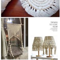 Corde blanche 5Mm 100% cordon de coton Sheweave cordon de macramé utilisation de coton pour fil de macramé