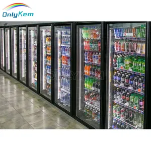 Kommerzielle Einfahrt Kühlschrank-Glastür Bier-Cave-Vorlage Kühlraumspeicher