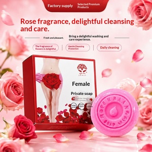 Jabón Íntimo Femenino Redondo Rosa, Jabón de Higiene Íntima Hecho a Mano con Caja de Regalo - Product Image 5