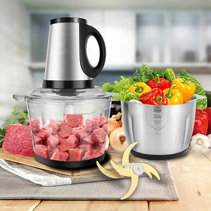 Xách tay nhà bếp thép không gỉ điện Chopper xe máy thực phẩm Slicer Rau cắt Chopper Máy xay thịt máy - Product Image 4