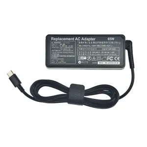 מחברת כוח מתאם עבור Lenovo סוג-c פ"ד ממשק 20V 3.25A מטען 65W אישור CE