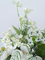 Tableaux décoratifs en tissu de soie de style européen, de haute qualité, durables, sur le thème de la forêt, pour arrangements floraux artificiels