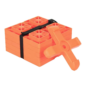 Almohadillas de sistema de nivelación de plástico para caravana, nivelador de caravana para remolque, equipo de estacionamiento de estabilización de caravana para Estacionamiento seguro - Product Image 1