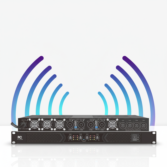 Professional Stage Pro Audio Power Amplifier with Metal Shell 2000W 4-Channel for Surround Sound Systems