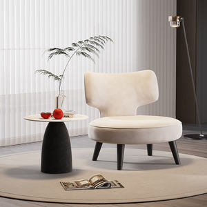 Sofá nórdico individual, <span class=keywords><strong>silla</strong></span> de ocio de diseño moderno para sala de estar, lujo ligero para combinación de mesa de negociación - Product Image 4