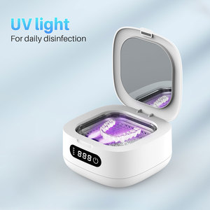 Pembersih Ultrasonik USB Tipe-C Portabel yang Dapat Diisi Ulang IPX5 Tahan Air Tangki Baja Tahan Karat 50kHz Layar LED Luar Ruangan 166ml - Product Image 4