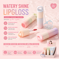 En stock – Tubes de brillant à lèvres vides 4 ml 5 ml, flacon dégradé givré rose jaune, grand applicateur, conteneur de baume à lèvres, porte-clés DIY