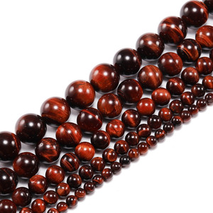 Natural <b>Red</b> Tiger Eye Loose <b>Beads</b> Round For Jewelry Making Wholesale 6mm 8mm 10mm 12mm 14mm 16mm 18mm 20mm - Product Image 3