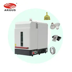 ARGUS lazer 20w/30w/50w/100w 2d/3d Mopa Uv Co2 büyük kapalı Fiber lazer işaretleme makinesi Raycus/max/jpt/ipg 3d Mini