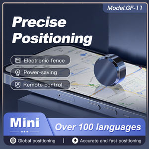 เครื่องติดตาม GPS ขนาดเล็ก GF11 รูปทรงเหรียญ ระบุตำแหน่งแบบเรียลไทม์ แม่เหล็กติดกระเป๋า พวงกุญแจ ของตกแต่ง ใช้ได้กับรถยนต์ รองรับ GPRS/GSM/WiFi ระบบคลาวด์ <span class=keywords><strong>PC</strong></span> - Product Image 2