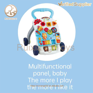 Approvisionnement d'usine unisexe infantile Musical <span class=keywords><strong>Piano</strong></span> Walker multifonction jeu éducatif panneau bébé jouet sûr pour les tout-petits - Product Image 5