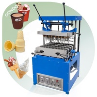 Semi-machine à cuire rouleau manuel gaufrette biscuit automatique inde vente de gaufres cornet de crème glacée grande machine pour
